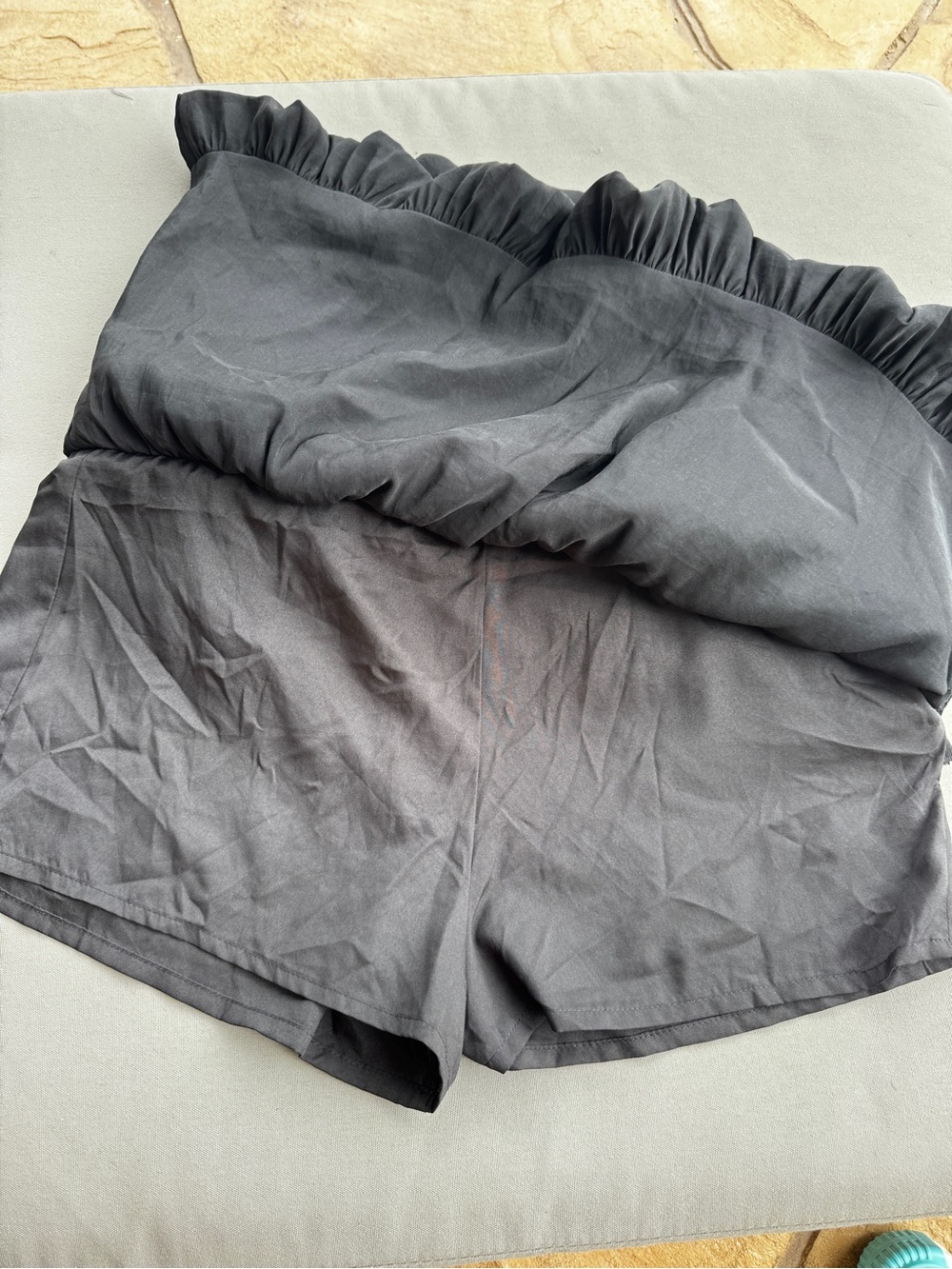 Zara Black Bubble Hem Mini Skort Size M NWT Balloon Puff Skirt With Shorts - Picture 11 of 12